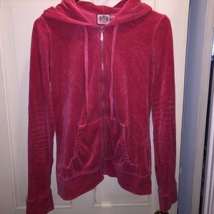 Juicy Couture pink velour track suit jacket!