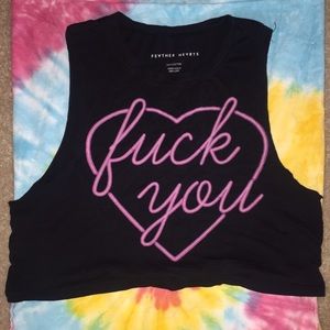 Fuck You crop top
