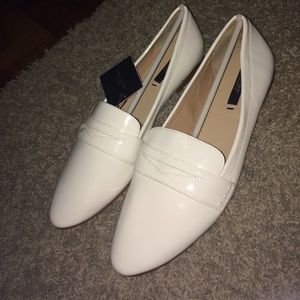 Zara basic white flat size 9