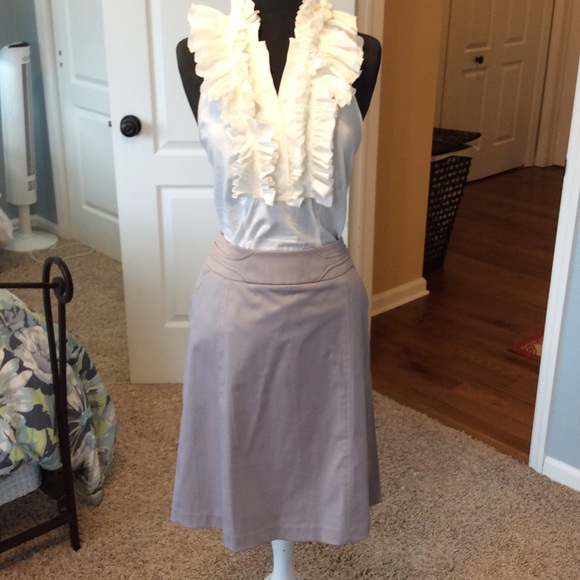 Light Grey Skirt with POCKETS