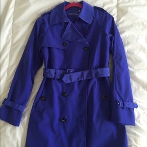 Brand New Calvin Klein Trench Coat - Purple