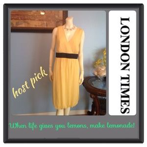 🌟FINAL PRICE SALE🌟 Yellow dress w/black  sash