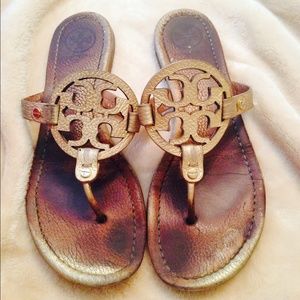 ⭐️ON HOLD⭐️Tory Burch Gold metallic Miller Sandal