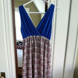 Long maxi dress, flowy, really comfortable.