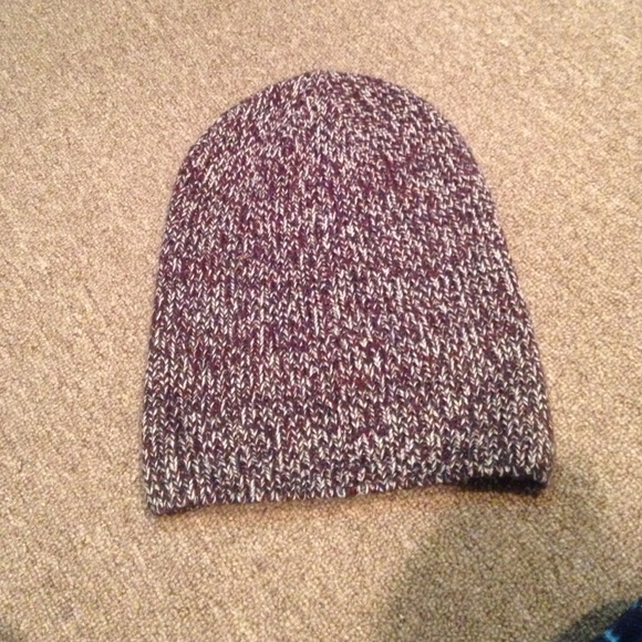 Burgundy beanie