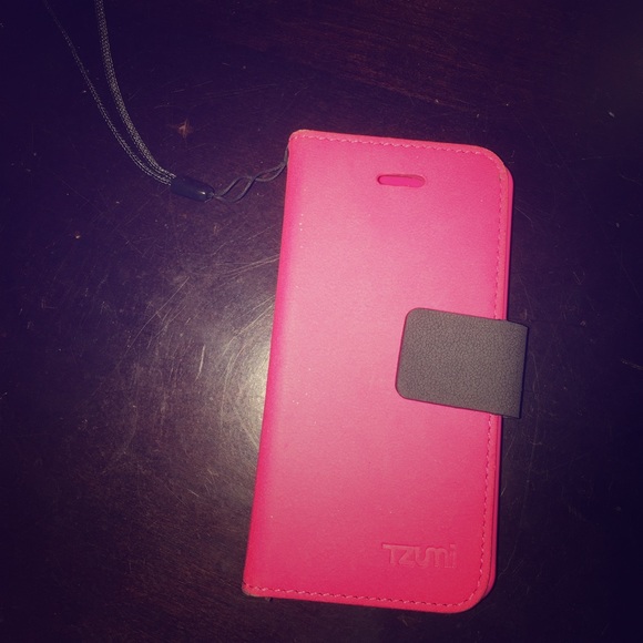 iPhone 5 hot pink wallet case