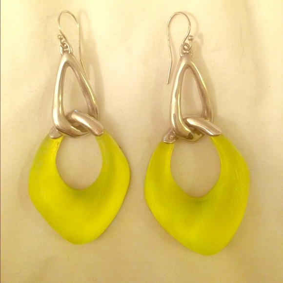 Alexis bittar earrings and tapered tribal bangle.