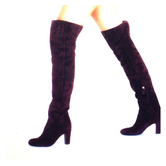 Chanel knee high boots