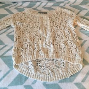 Lace sweater!