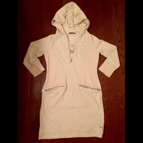 Armani Exchange Sparkle Hoodie Dress - Medium