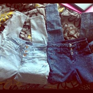 Refugee BUNDLE High-waisted Super-skinny Jeans Sz4