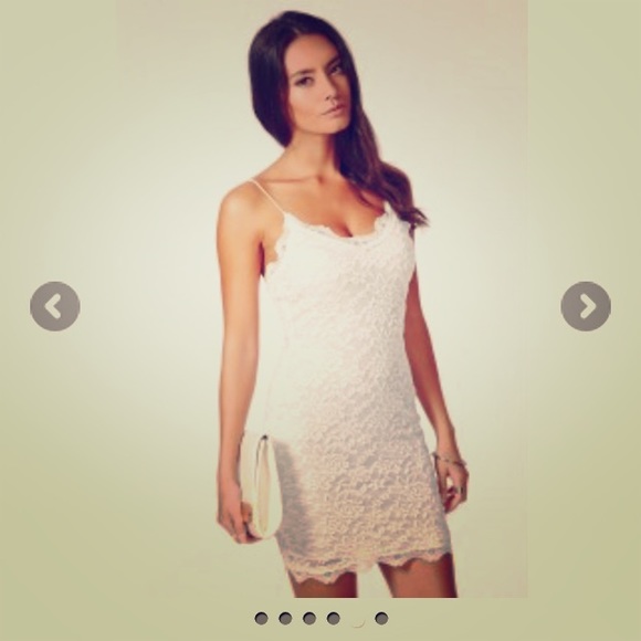Lace Strap Mini Dress