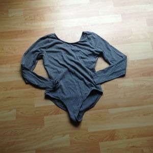 Grey bodysuit- new without tag