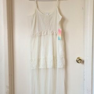 Forever 21 sheer dress with crotchet