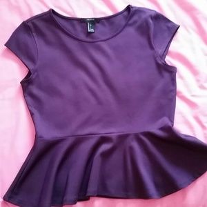 Forever 21 peblum top