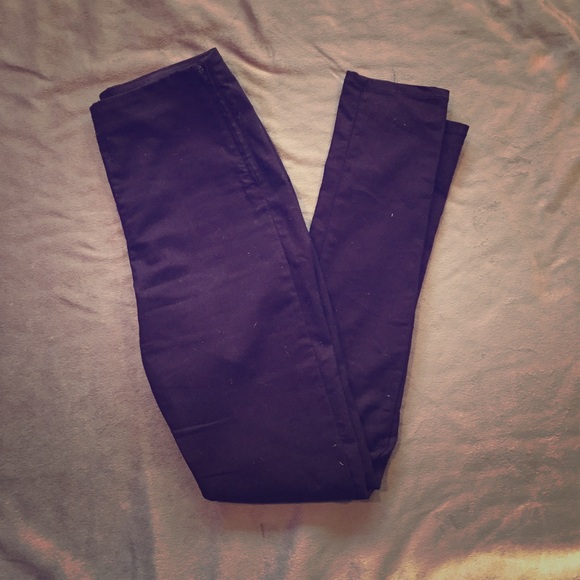 Maroon skinny jeans
