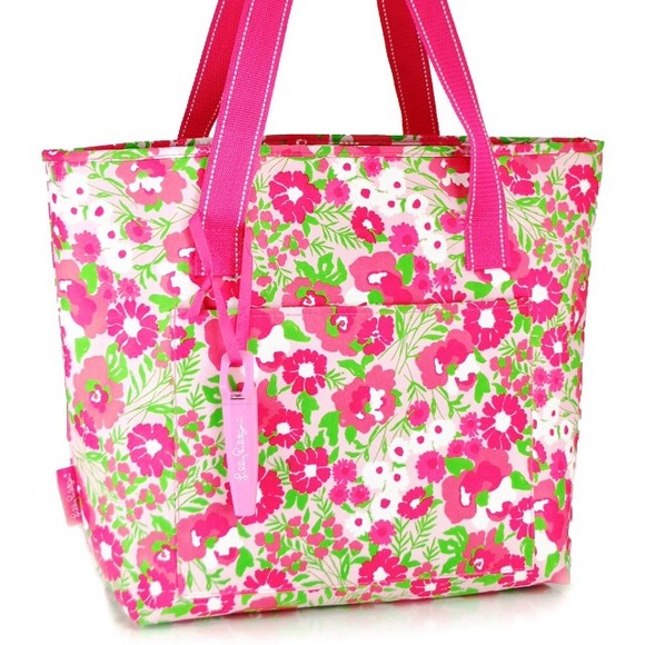 SOLD ON FB Insulated Cooler Tote Garden by the Sea - Picture 1 of 4