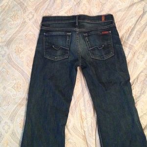 7 for all mankind "low rise ginger jeans"