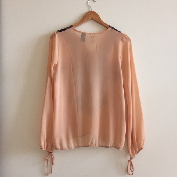 Pretty Chiffon + Lace Top - Picture 3 of 4