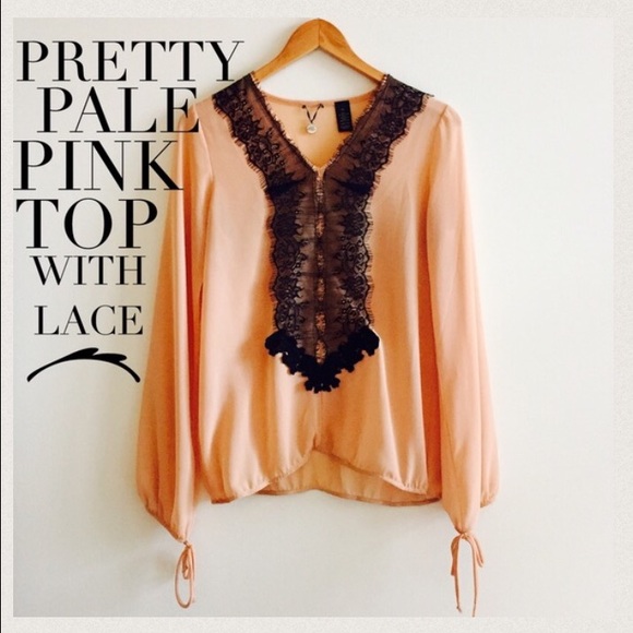 Pretty Chiffon + Lace Top - Picture 4 of 4