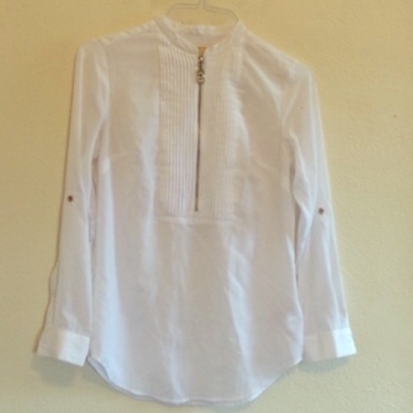 MK white blouse
