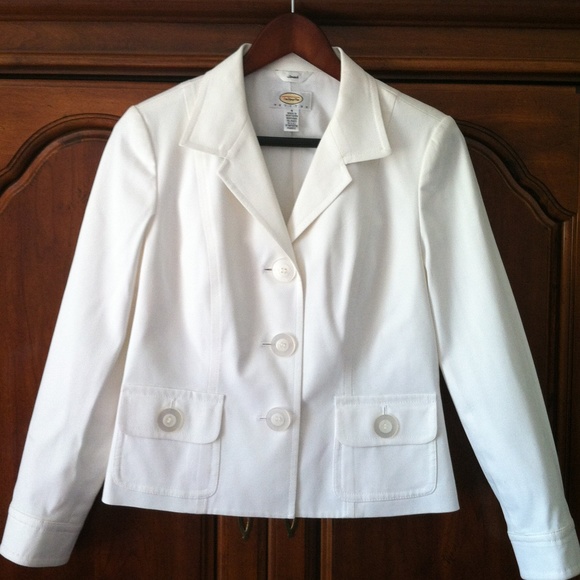 talbots white jacket