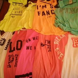 My vs tank top collection :) just sharing!