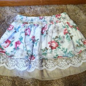 Wet Seal Floral Skirt