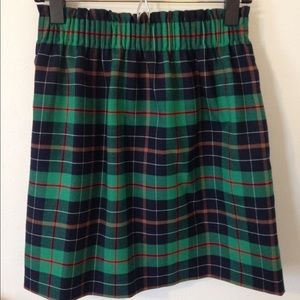 J crew plaid skirt