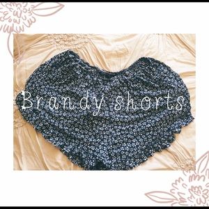 💕Rare Brandy royal blue flower vodi shorts 💕