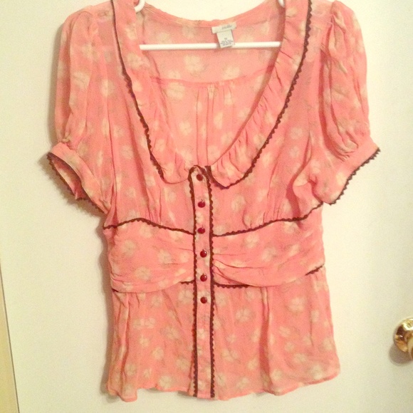 Anthropologie Odille silk blouse