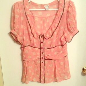 Anthropologie Odille silk blouse