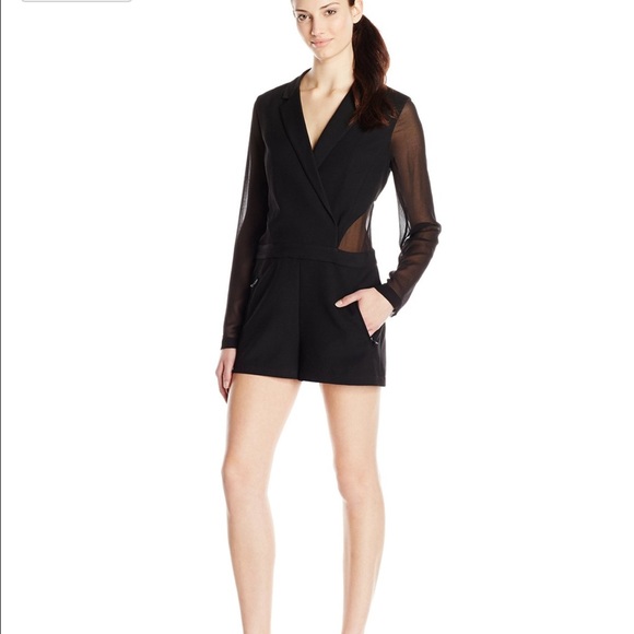 BCBG MAXAZRIA Black Romper