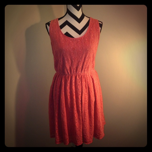 Pink A-line Waist Dress