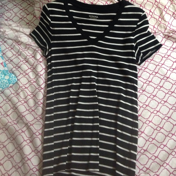 Striped basic tee