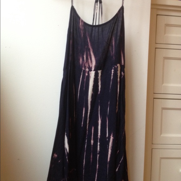 Purple tie-dye dress
