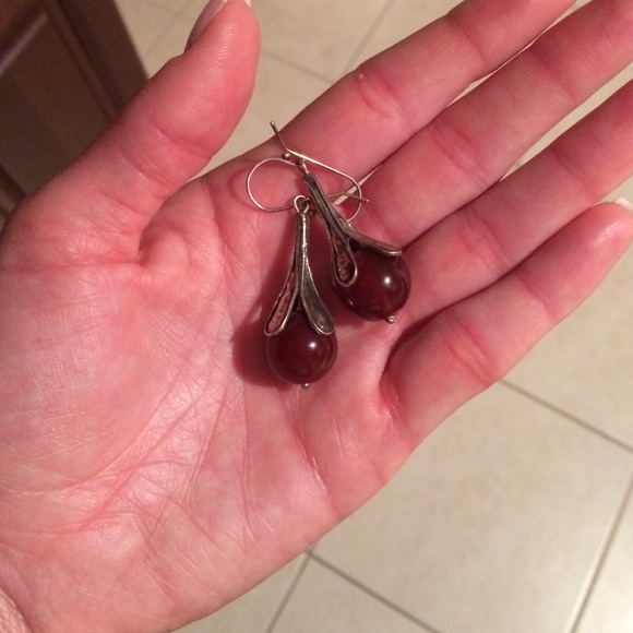 ❤️Sold PFF BUNDLE❤️SS Orange Carnelian  Earings - Picture 4 of 4