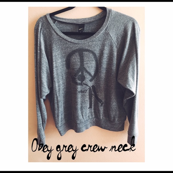 OBEY grey crewneck sweater!