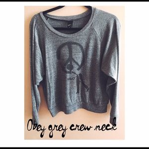 OBEY grey crewneck sweater!