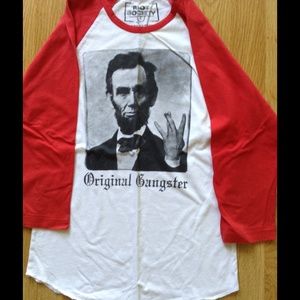 Graphic baseball tee