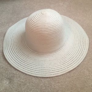 Simple white sun hat
