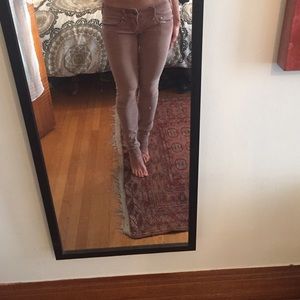 Free people pink corduroy pants
