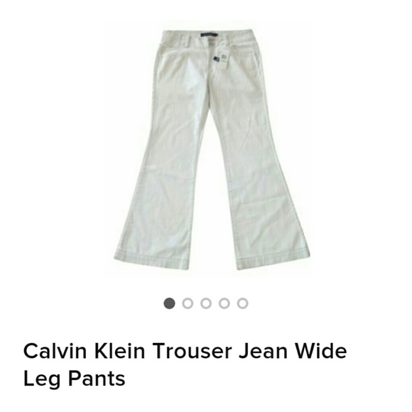 Calvin Klein Trouser Jean Wide Leg Pants