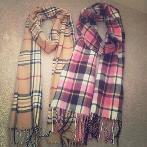 Plaid scarves