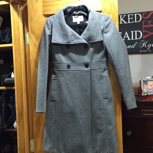 Grey wool coat