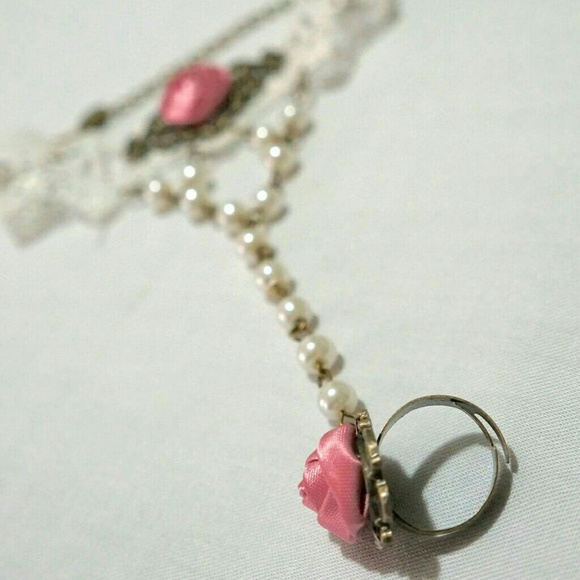 New! Bracelet with ring attached SOLD - Picture 1 of 2