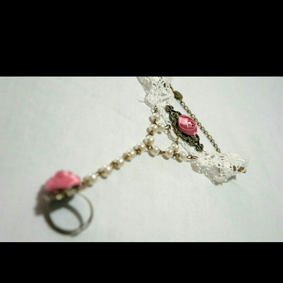 New! Bracelet with ring attached SOLD - Picture 2 of 2