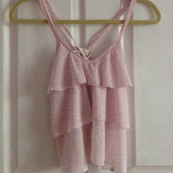 Chiffon ruffle top/ girls