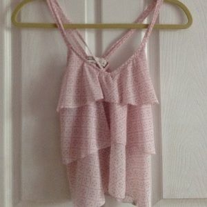 Chiffon ruffle top/ girls