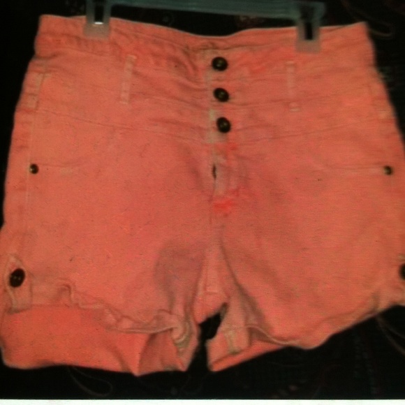 Peach shorts stretchy